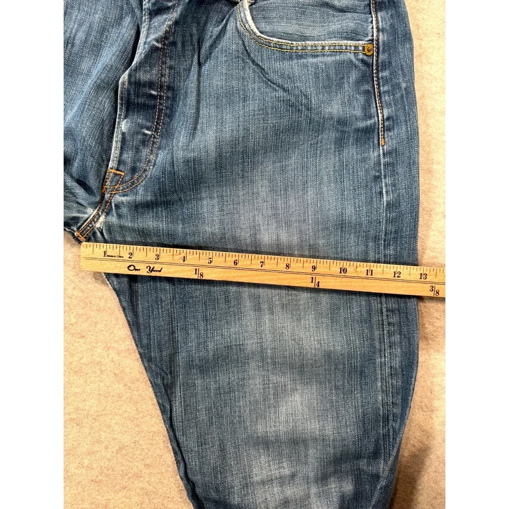 Levis 501 Original Straight Leg Jeans Mens 36x34 Blue Denim 14501-0033